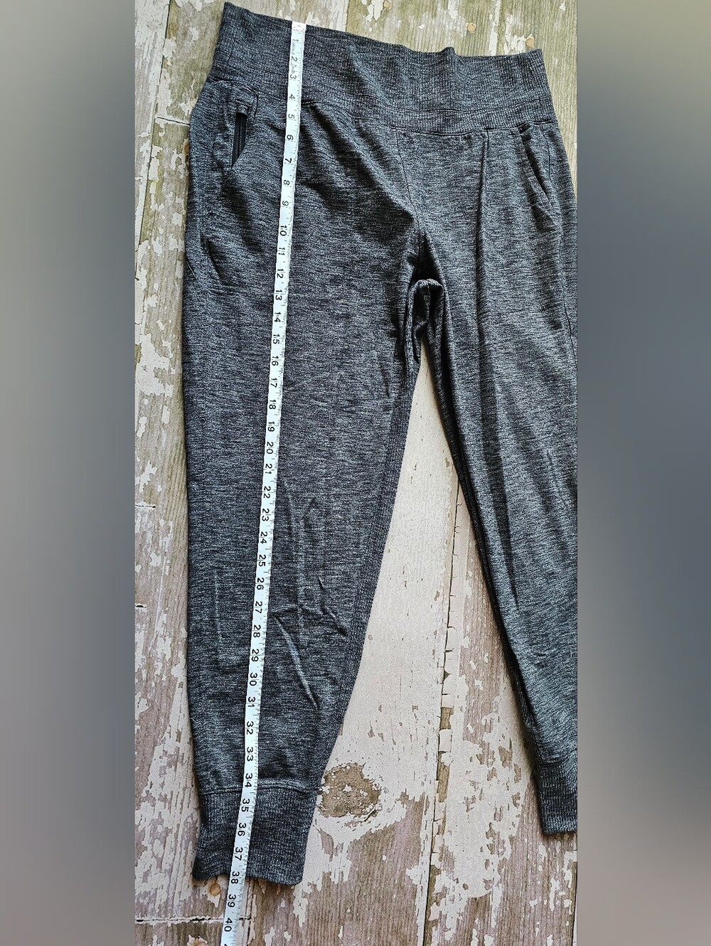 Athleta Ladies Large Charcoal Heather Leggings
